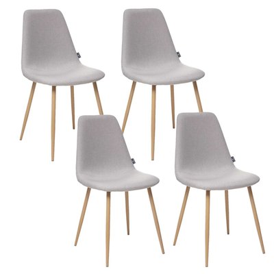 Lot de 4 - Chaise design scandinave Roka TOILINUX