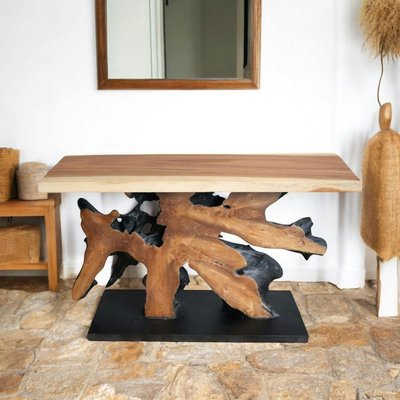 Console racine de teck plateau naturel ARIZONA PIER IMPORT