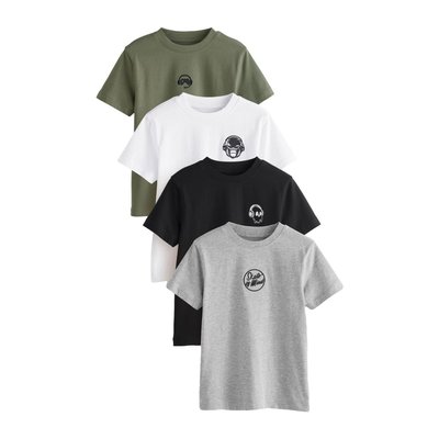 T-shirt brodé à manches courtes, lot de 4 NEXT