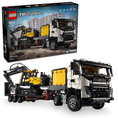 Camion Volvo FMX et pelleteuse électrique EC230 LEGO