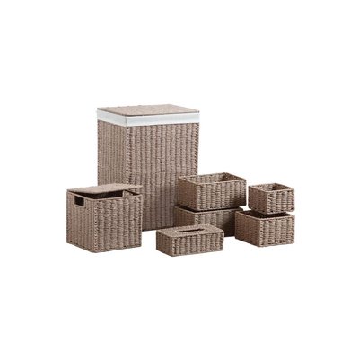 Panier à linge avec corbeilles en papier cordé (Lot de 7) AUBRY GASPARD