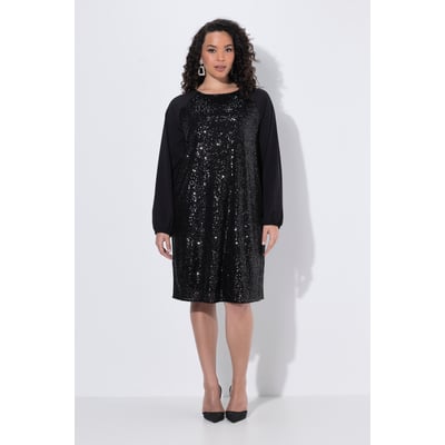 Robe à paillettes, décolleté rond ULLA POPKEN