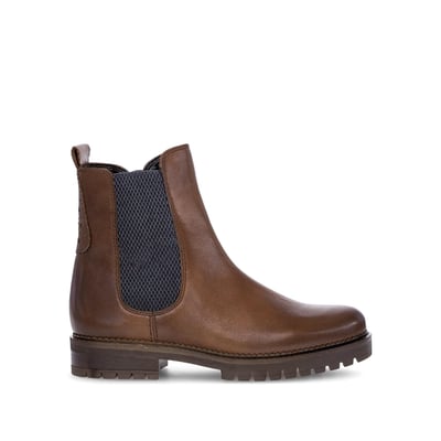 Bottines Chelsea en cuir lisse à talon décroché GABOR