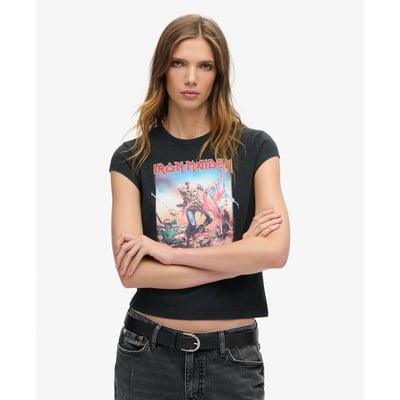T-shirt à mancherons Iron Maiden x SUPERDRY
