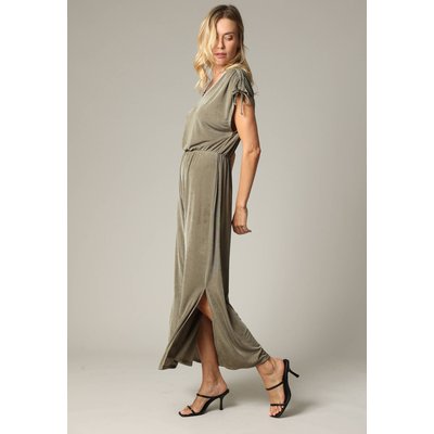 Robe longue en maille fantaisie avec détails fantaisie ROSAJANE DEELUXE