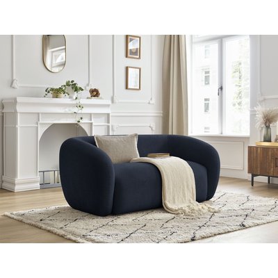 Canapé droit fixe 2 places en tissu lisse, CELINE BOBOCHIC