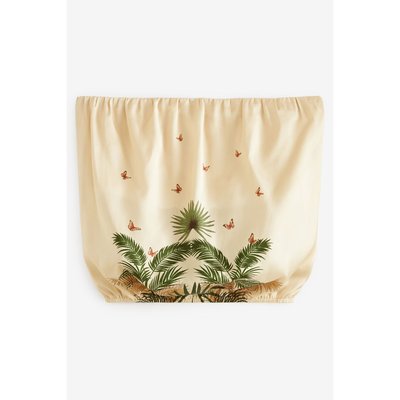 Haut bandeau en satin à imprimé tropical NEXT