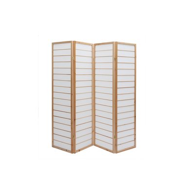 Paravent japonais en bois et papier de riz L177 cm GIBON MILIBOO