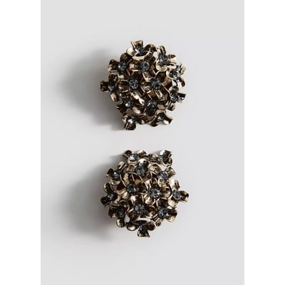 Boucles d'oreilles fleurs perles MANGO