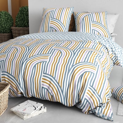 Parure housse de couette en microfibre imprimée, Tango C DESIGN HOME TEXTILE