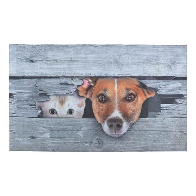 Tapis Chien et chat 76 x 46 cm ESSCHERT DESIGN