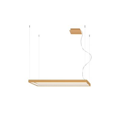 Lustre Aluminium Doré LED 1 Tuula EDEN