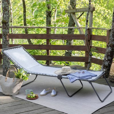 Lit de soleil pliant matelassé - SIESTA L LAFUMA MOBILIER