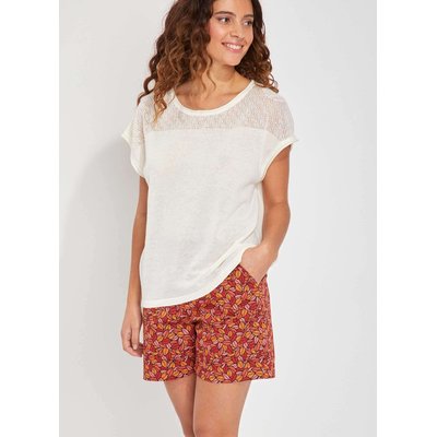Top coton ajouré maille MANTRAS LA FIANCÉE