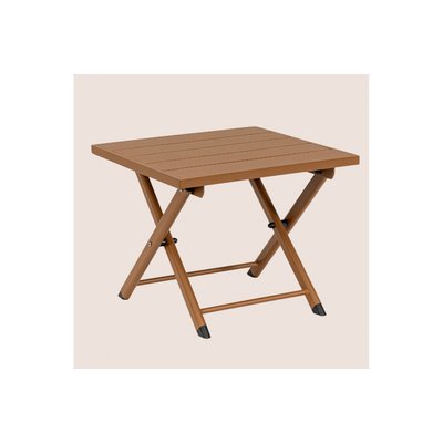 Table basse pliante de jardin en aluminium L44 - CABOURG HELLIN, DEPUIS 1862