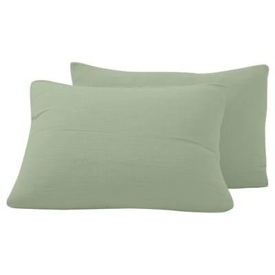 Lot de 2 taies d'oreiller en gaze de coton LOFT SENSEI MAISON