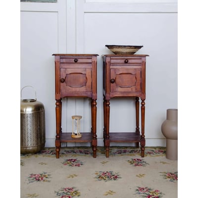 Paire de tables de chevet Louis Philippe Odile N°1385 - Bon état DEBONGOUT