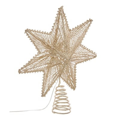 Cimier de sapin étoile lumineuse LED dorée H. 25 cm FEERIC LIGHTS & CHRISTMAS