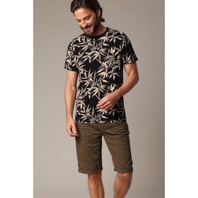 T-shirt tropical en jersey de coton à manches courtes TWILIGHT DEELUXE