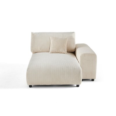 Module d'assise méridienne droit en Velours côtelé - GARANCE LISA DESIGN