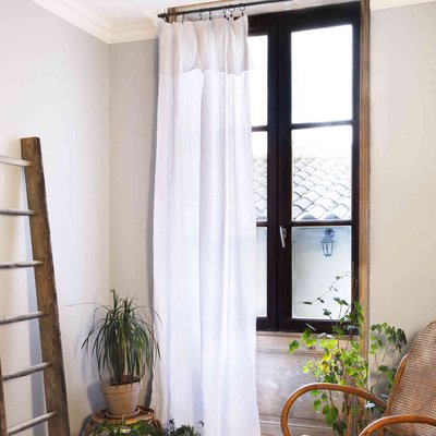 Rideau gaze de coton ajustable (lot de 2) TERRE DE NUIT