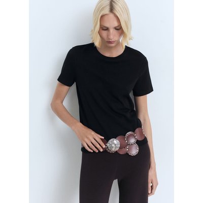 T-shirt coton manches courtes MANGO