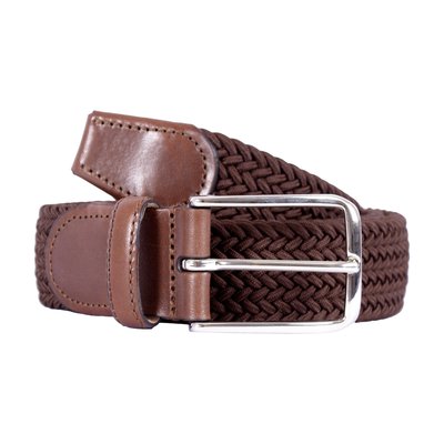 Ceinture tressée polyester cuir JULES & JENN
