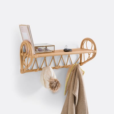 Malu Rattan Wall Rack with 5 Hooks LA REDOUTE INTERIEURS