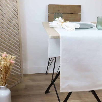 Chemin de table coton lin METIS LINANDELLE