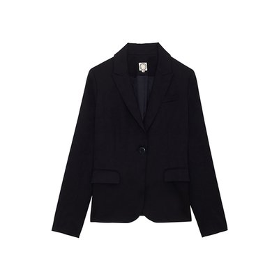 Veste Nicoletta en laine bleu marine INES DE LA FRESSANGE PARIS