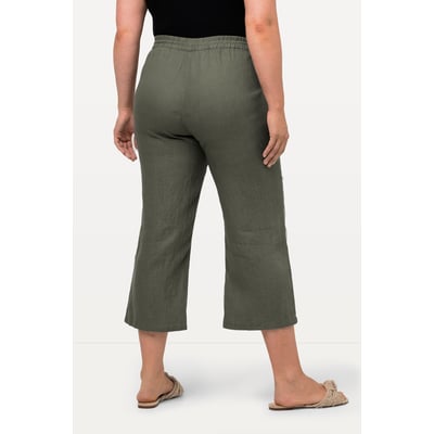 Pantalon 7/8 en lin ULLA POPKEN