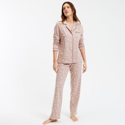Pyjama imprimé en coton, manches longues ANNE WEYBURN