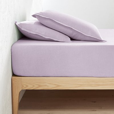 Drap housse lin lavé, bonnet 30cm, Linot LA REDOUTE INTERIEURS