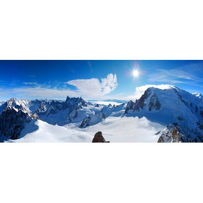 Tableau panorama du mont blanc HEXOA