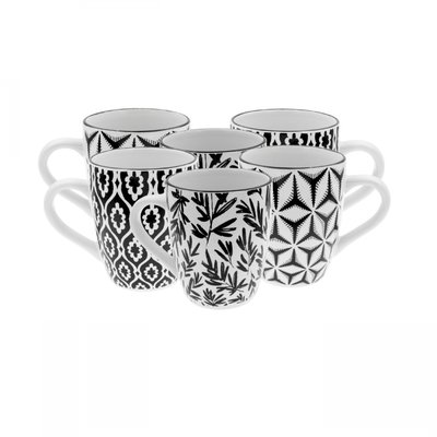 Lot de 6 mugs, SAVANA ARD TIME