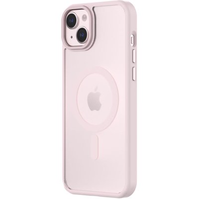 Coque bumper Iphone 15 Plus MagSafe Hybrid SNAP Rose QDOS