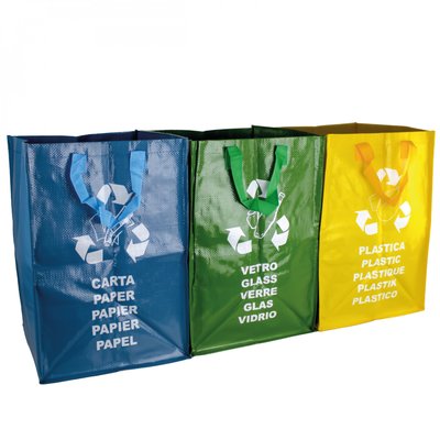 Lot de 3 sacs de tri réutilisables LINXOR