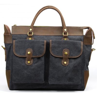 Sac week-end femme cuir et toile ZANZIBAR OH MY BAG