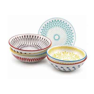 Lot de 6 assiettes creuses, KYOTO ARTIME