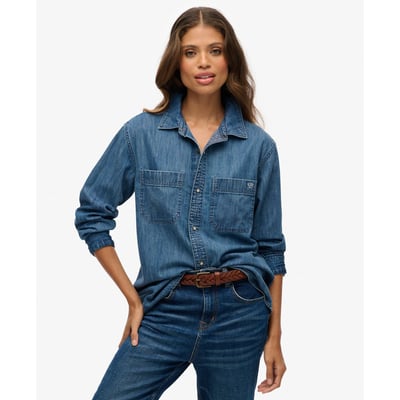 Chemise en Denim Oversize SUPERDRY