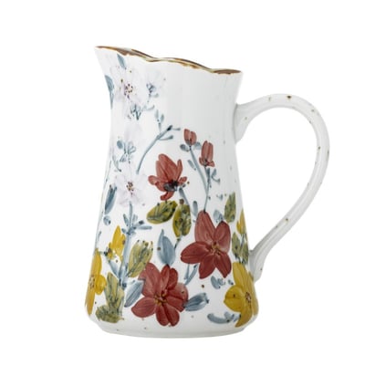 Pichet grès peint floral  Savina BLOOMINGVILLE