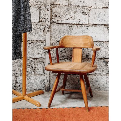 Fauteuil en bois Ernest N°508 - Bon état DEBONGOUT