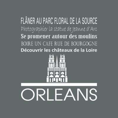 Tableau Mural Orléans ILLUSTRATION CEANOTHE