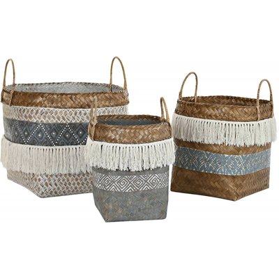 Paniers en bambou tissé (lot de 3), Balines RECOLLECTION