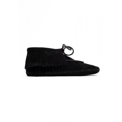 Mocassins montants en cuir suede à semelle souple CLASSIC FRINGE MINNETONKA