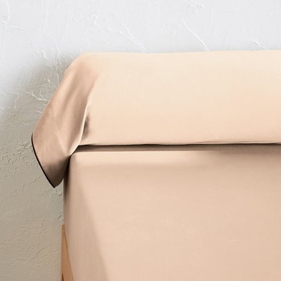 Taie de traversin satin de coton lavé, Victor uni LA REDOUTE INTERIEURS