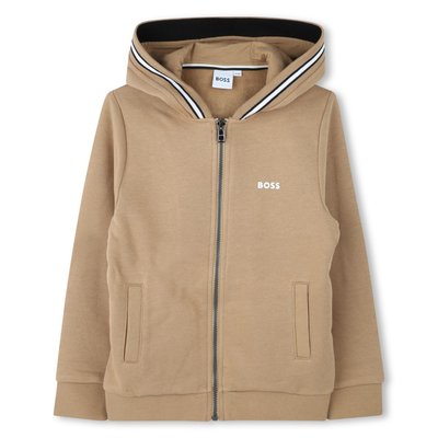 Cardigan zippé à capuche BOSS KIDSWEAR