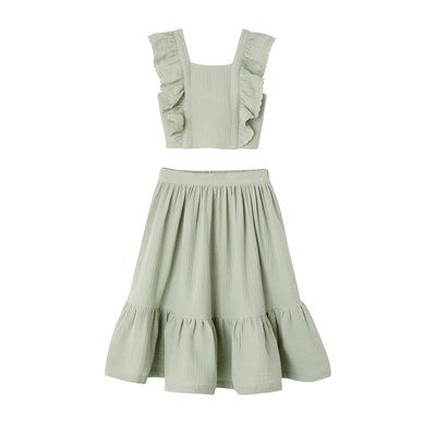 Ensemble cérémonie blouse et jupe à volant VERTBAUDET