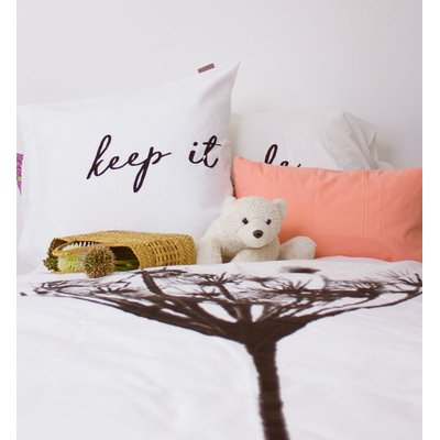 Housse de couette enfant en Coton Bio avec inscription + taie KADOLIS