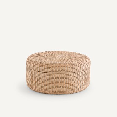 Caja de almacenamiento de ratán, Ø 40 cm, Ysée AM.PM